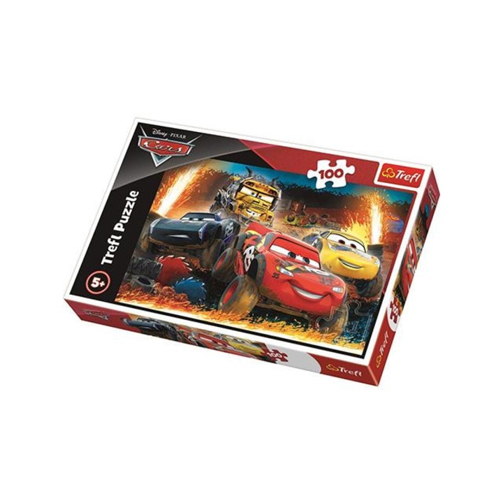 Trefl 1163582 Verdák 3 extrém verseny puzzle 100db-os - Trefl