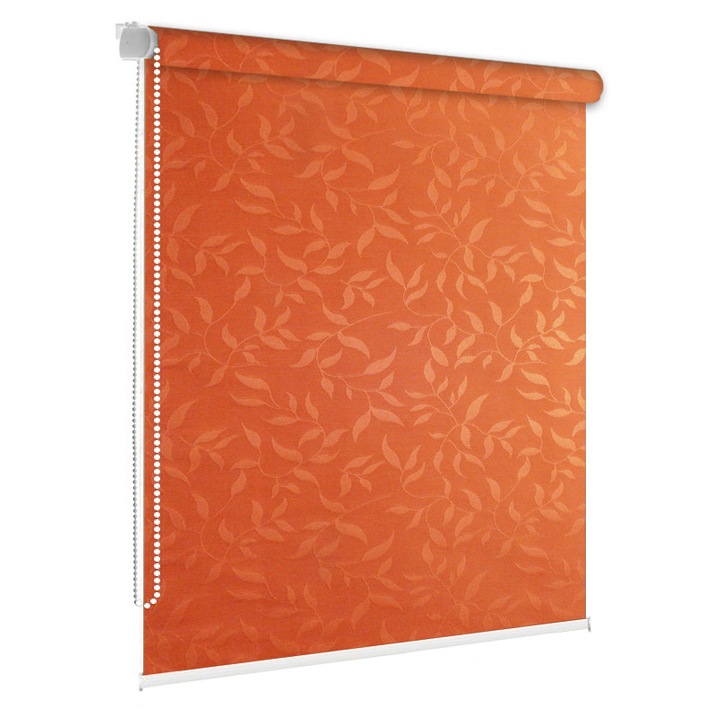 Jaluzea tip rulou textil, Torino 37, dimensiune panza 51x200 cm, dimensiune finala 55x200 cm, accesorii albe.