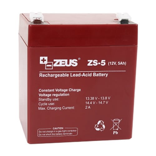 Acumulator ZEUS plumb acid 5Ah/12V.