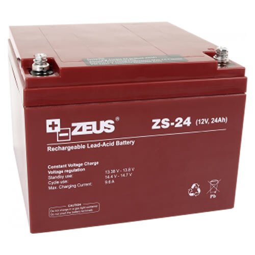 Acumulator Zeus plumb acid 24Ah/12V