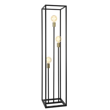 Lampa de podea Groningen S, lux.pro, 140 x 30 x 30 cm, 3 x E27 max. 60W, 230V, metal, negru/aramiu Lampa de podea Groningen S, lux.pro, 140 x 30 x 30 cm, 3 x E27 max. 60W, 230V, metal, negru/aramiu
