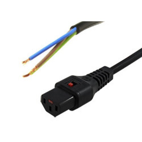 Cablu de alimentare fara conector la un capat , Assmann , 2m black