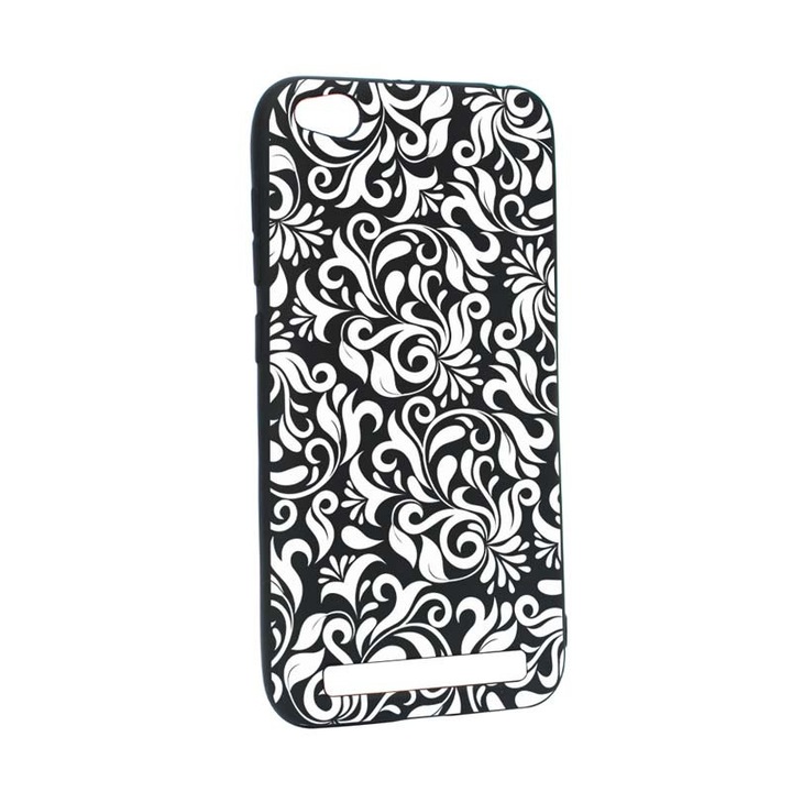Husa Xiaomi Redmi 5A, Silicon, Nonfigurativ Black B75