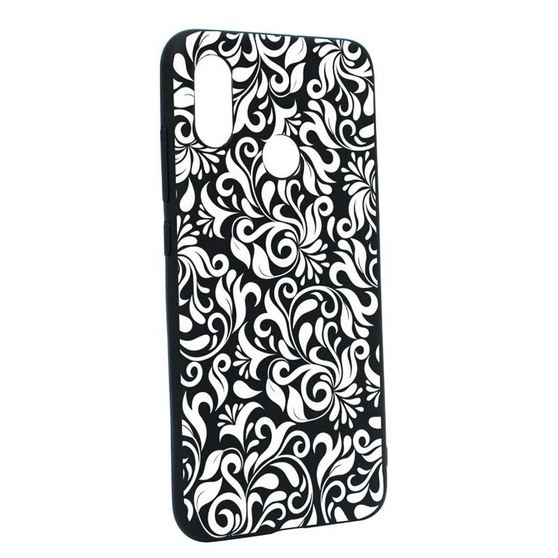 Husa Xiaomi Mi A2 Lite / Redmi 6 Pro, Silicon, Nonfigurativ Black B75