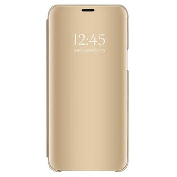 Husa Samsung Galaxy S10 Clear View Gold Husa Samsung Galaxy S10 Clear View Gold