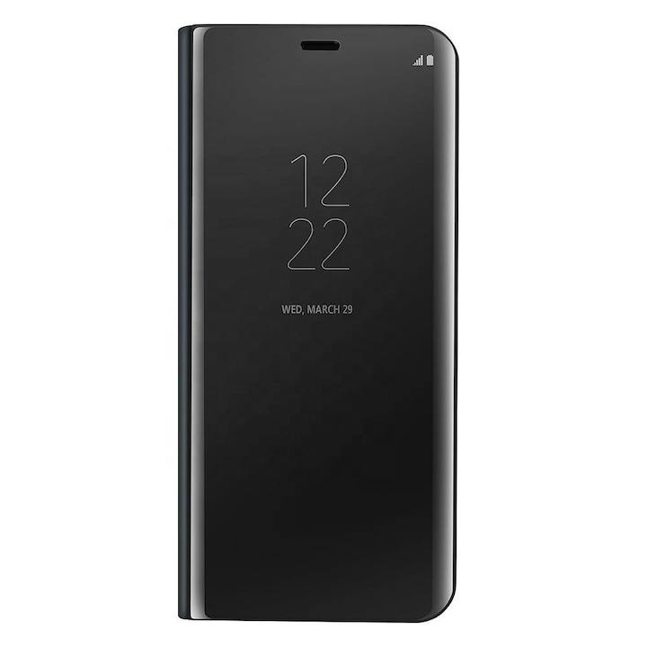 Flip tükörborítás Samsung Galaxy J3 2017, J330, fekete