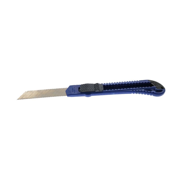 Cutter FS-11469BL, cu lama 80x18mm si maner plastic 150mm, albastru 80 mm