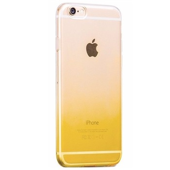 Husa de protectie Gradient TPU pentru iPhone 6 Plus / 6S Plus, Galben / transparent Husa de protectie Gradient TPU pentru iPhone 6 Plus / 6S Plus, Galben / transparent
