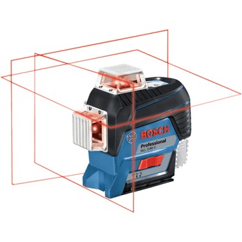 Nivela laser cu linii Bosch Professional GLL 3-80 C, 30 m, ± 0.2 mm/m precizie, 650 nm dioda laser, clasa laser 2, proiectie 3 linii la 360°, accesorii incluse Nivela laser cu linii Bosch Professional GLL 3-80 C, 30 m, ± 0.2 mm/m precizie, 650 nm dioda laser, clasa laser 2, proiectie 3 linii la 360°, accesorii incluse