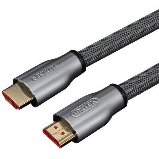 Unitek Cablu LUX HDMI v.2.0 M/M 5,0m, aur, impletitura de cablu, Y-C140RGY