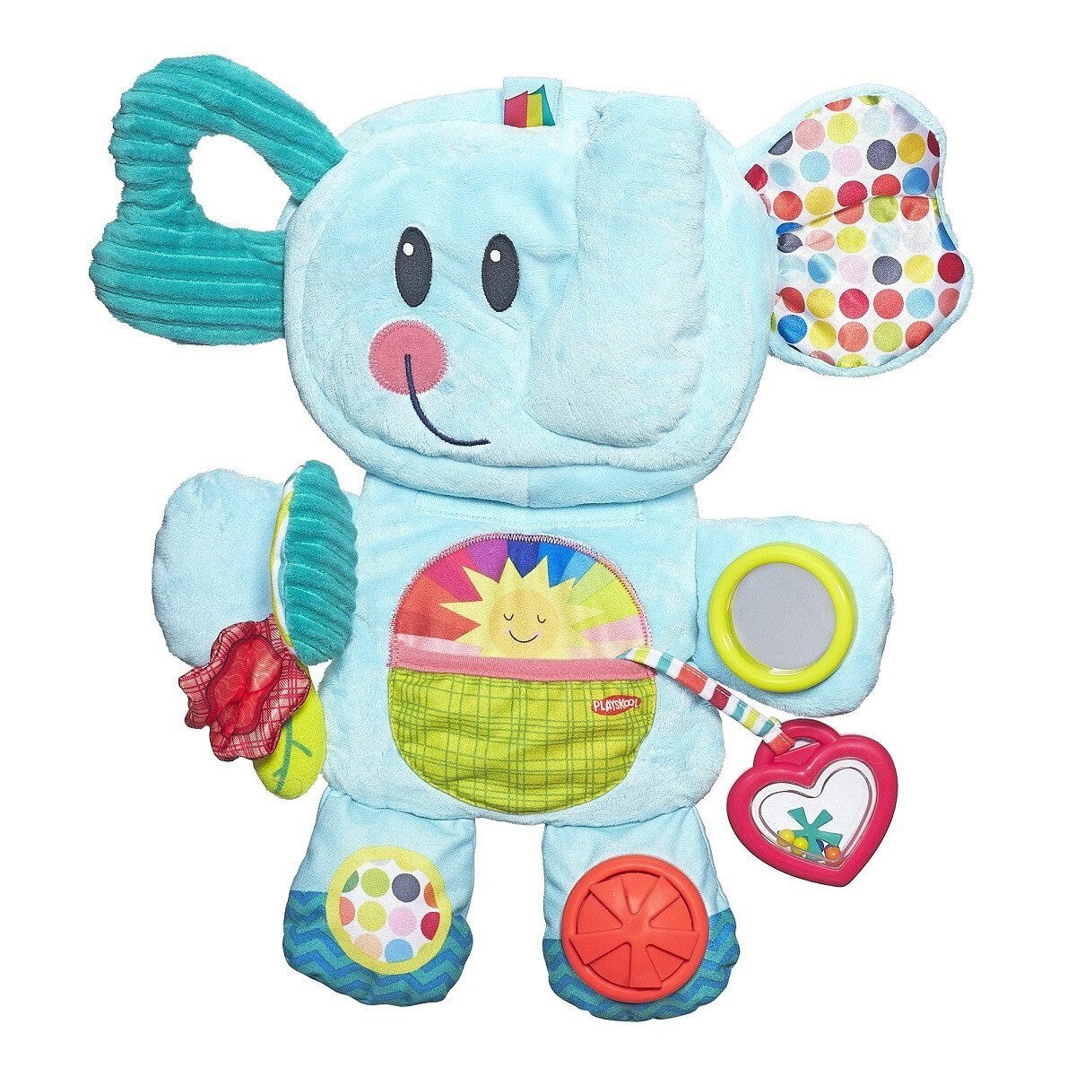 Salteluta de joaca portabila Playskool, Elefant albastru