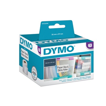 Etichete 57 mm x 32 mm, hartie alba, repozitionabile, DYMO LabelWriter, cod DY 11354 Etichete 57 mm x 32 mm, hartie alba, repozitionabile, DYMO LabelWriter, cod DY 11354