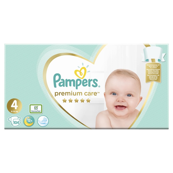 Pampers Premium Care Pelenka, 4-es Méret (Maxi), 104 db