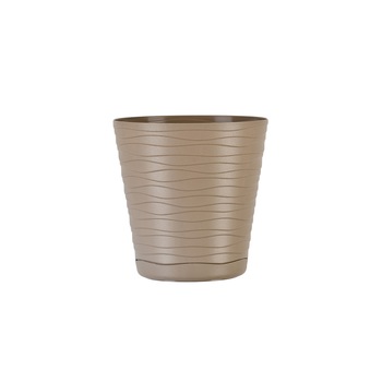 Ghiveci cu farfurie, Tedi diametru 13 cm, bej Ghiveci cu farfurie, Tedi diametru 13 cm, bej