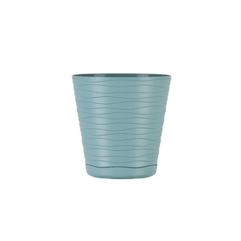 Ghiveci cu farfurie, Tedi diametru 13 cm, verde menta Ghiveci cu farfurie, Tedi diametru 13 cm, verde menta