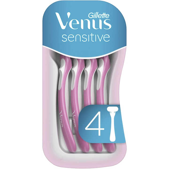Aparat de ras de unica folosinta Gillette Venus Sensitive, 4 buc