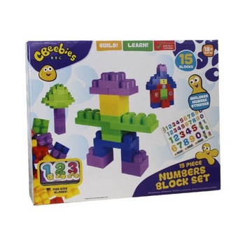 Set de Construit CBEEBIES Invata numerele 15 piese Set de Construit CBEEBIES Invata numerele 15 piese