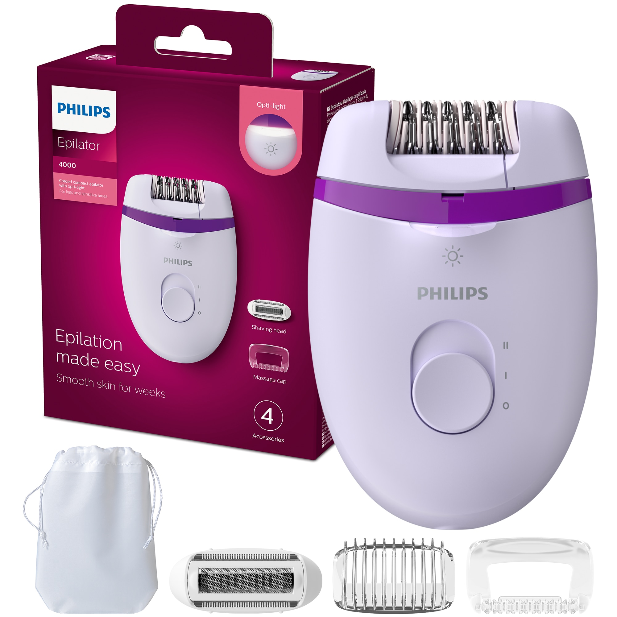Judgment partition former Epilator Philips Satinelle BRE275/00, Lila - eMAG.ro