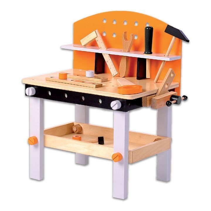 Banc de Lucru Lemn Natural 32 Unelte si Accesorii, 