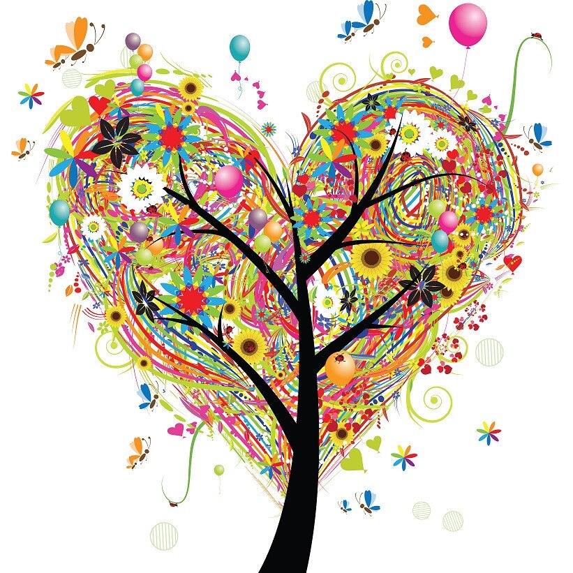 Tablou canvas patrat pomi 4 (50 x 50 cm)