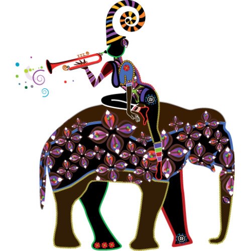 Tablou canvas patrat africa 1 (50 x 50 cm)