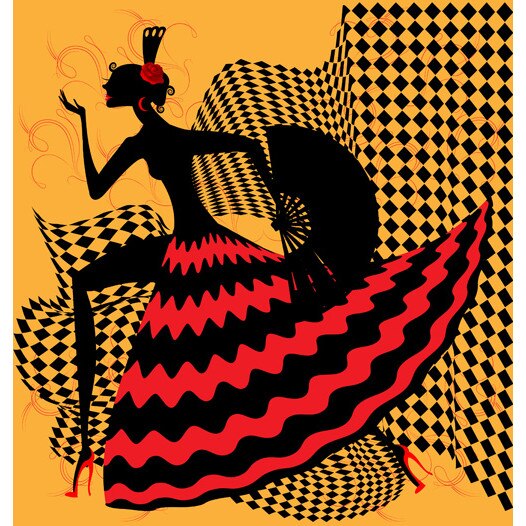 Tablou canvas patrat dans 2 (50 x 50 cm)