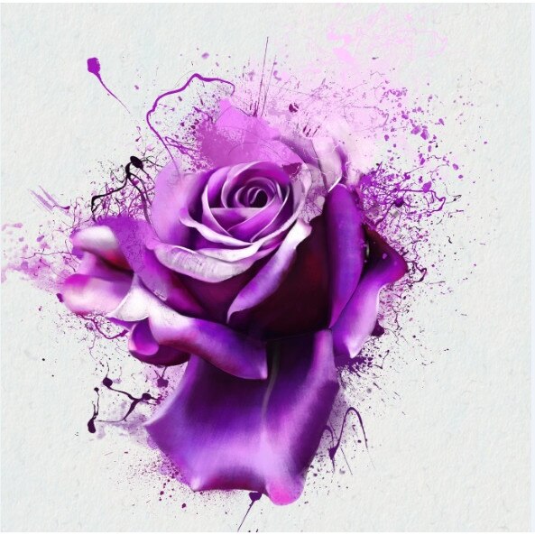 Tablou canvas patrat flori 17 (50 x 50 cm)