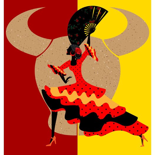 Tablou canvas patrat dans 6 (50 x 50 cm)