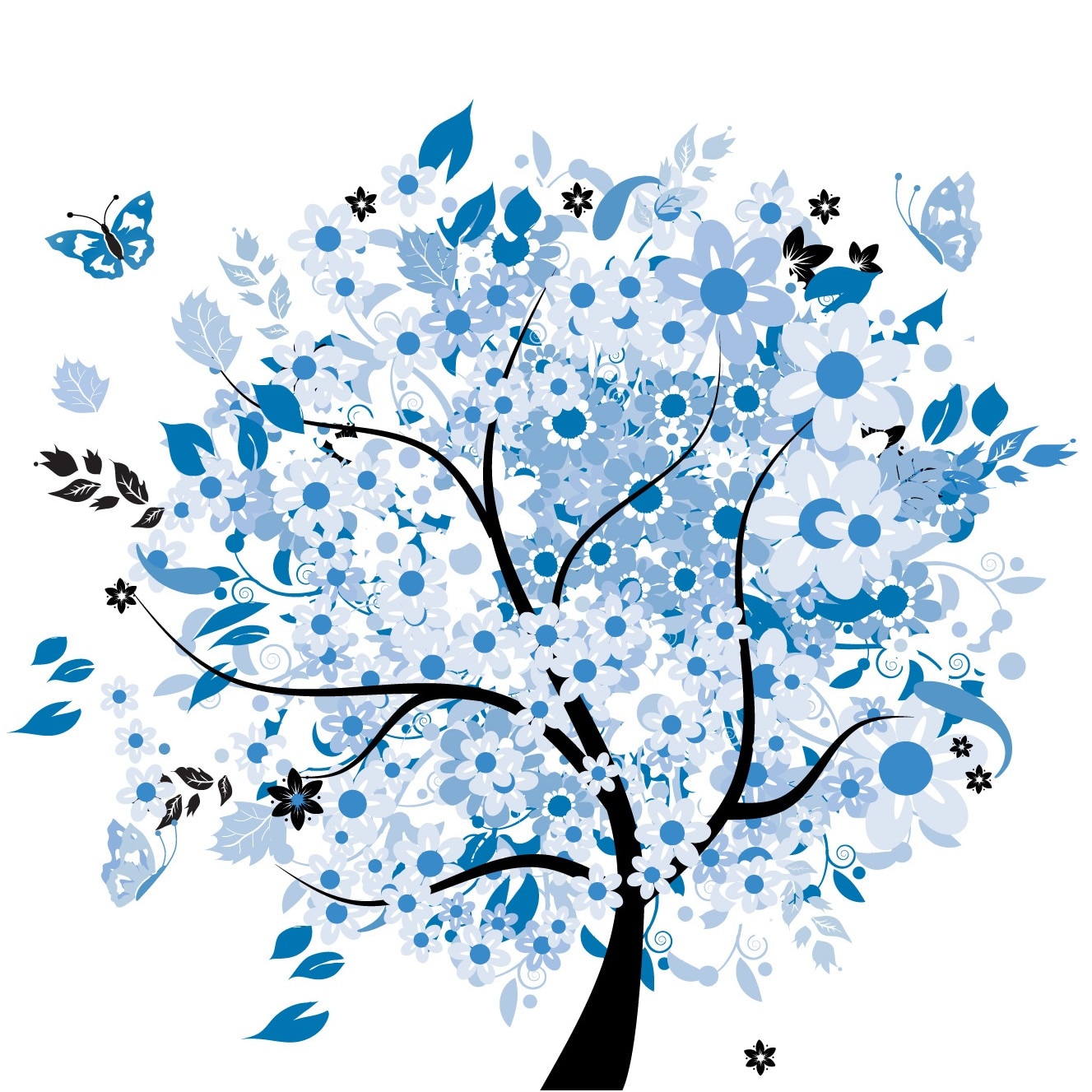 Tablou canvas patrat pomi 6 (50 x 50 cm)