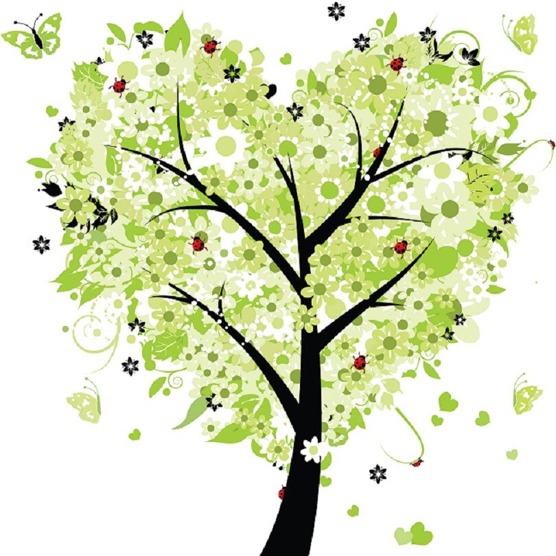 Tablou canvas patrat pomi 3 (50 x 50 cm)