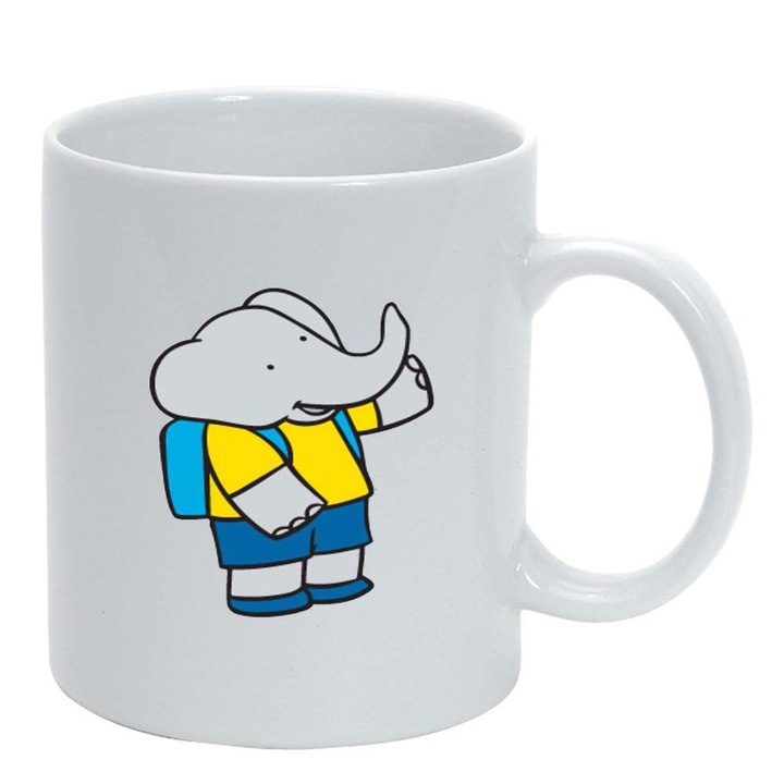 Bögre "Cartoon, Babar", fehér, 330ml, D635