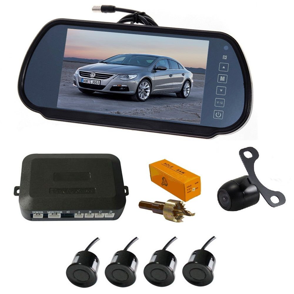 Senzori parcare cu camera video si display LCD de 7