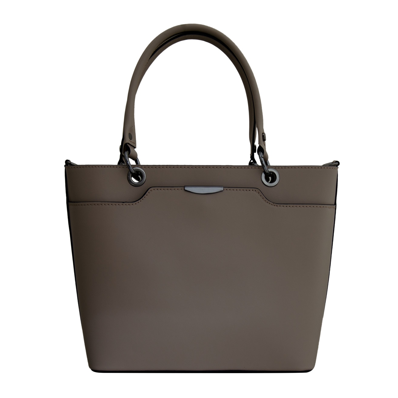 Geanta office de dama din piele naturala Eva Bags,Chiara roz pudra