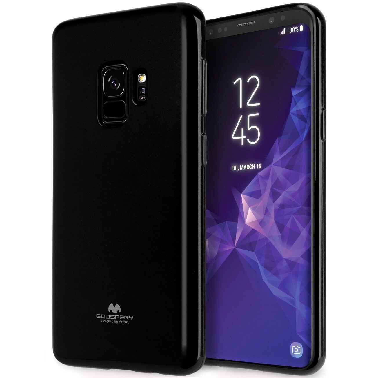 Husa Silicon Samsung Galaxy S9 Goospery Mercury Jelly - negru
