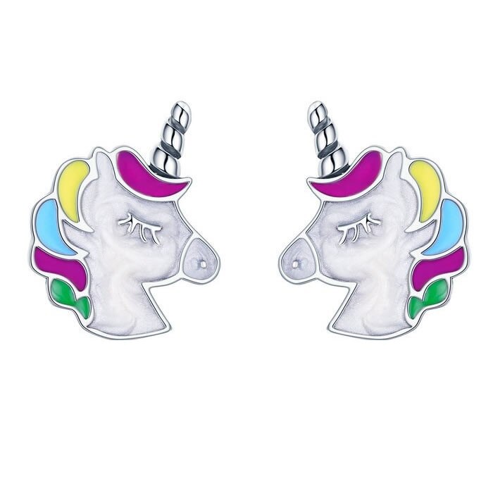 Cercei din Argint Unicorn Memory