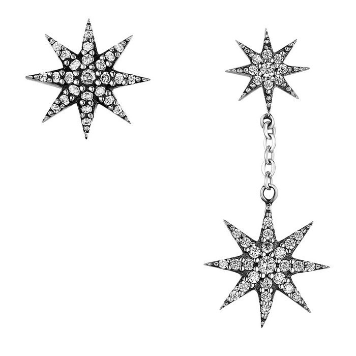 Cercei din Argint Sparkling Star