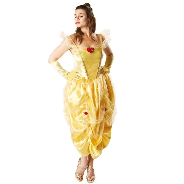 Dressforfun Costume Principessa Del Castello: Abito Lungo In Velluto E Chiffon Con Ornamento Per Capo – Perfetto Per Carnevale E Feste Medievali - 3