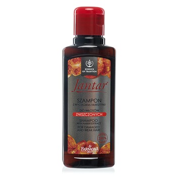 Sampon cu extract de chihlimbar Jantar pentru par deteriorat, 100 ml Sampon cu extract de chihlimbar Jantar pentru par deteriorat, 100 ml