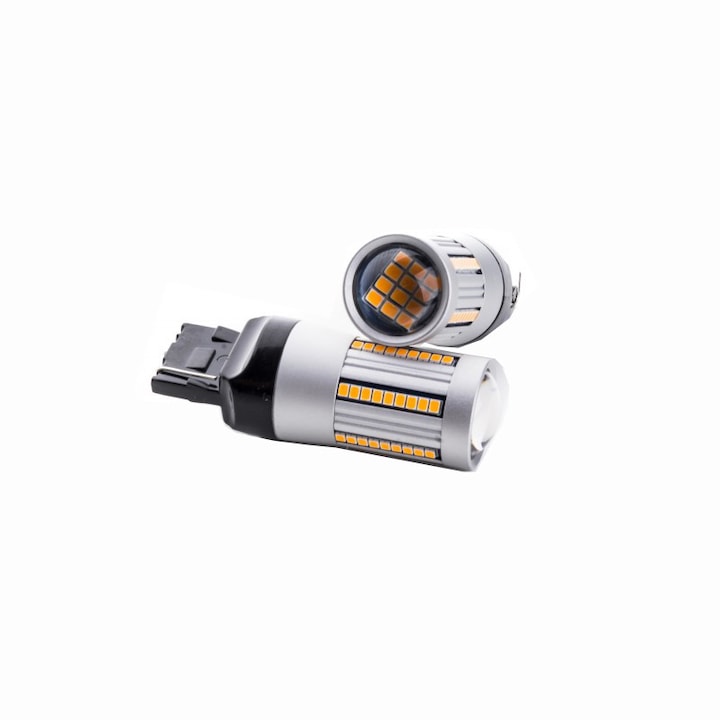 LED крушки W21W 7440 66SMD 2016 CANBERA AMBER EPL260 EinParts