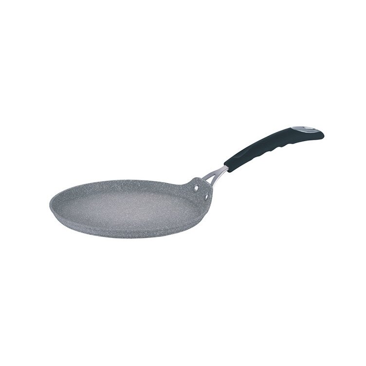 Tigaie marmurata pentru clatite, aluminiu forjat, 25 cm, Berlinger Haus si set cutite 3 piese