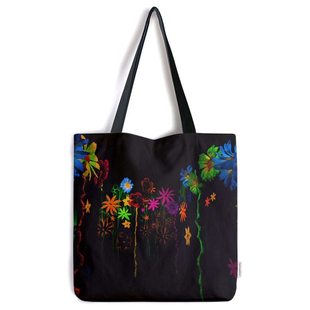 Geanta Tote Bag Flori Luminate , Genti Art Factory, 40 x 50 cm
