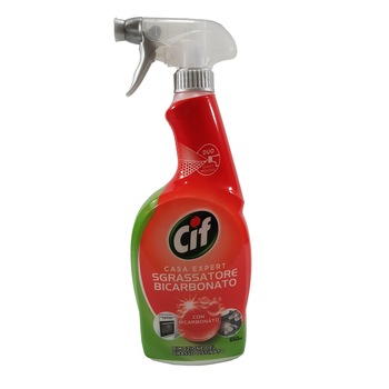 Solutie spray de curatare Cif Degresant cu Bicarbonat, 650 ml Solutie spray de curatare Cif Degresant cu Bicarbonat, 650 ml