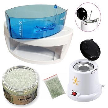 PachetAparat pentru Sterilizat Profesional Instrumente Manichiura, Pedichiura, Cosmetica+Steriilzator cu bile quartz PachetAparat pentru Sterilizat Profesional Instrumente Manichiura, Pedichiura, Cosmetica+Steriilzator cu bile quartz