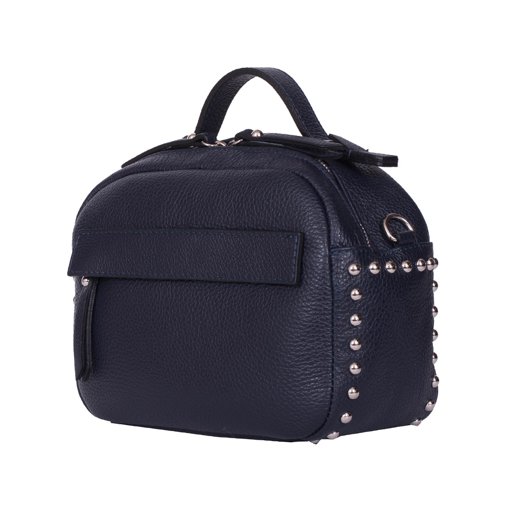 Poseta dama din piele naturala Cora bleumarin