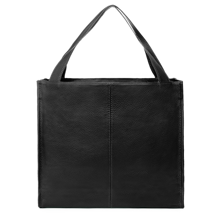 Geanta dama din piele naturala Naomi neagra