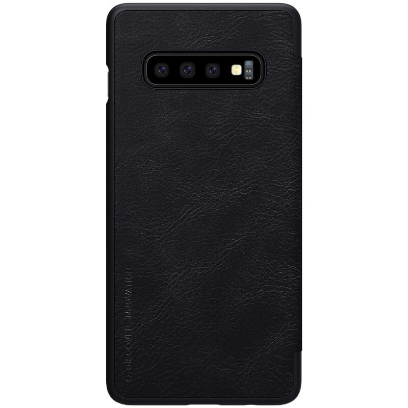 Husa tip carte Nillkin Qin pentru Samsung Galaxy S10 Plus, negru