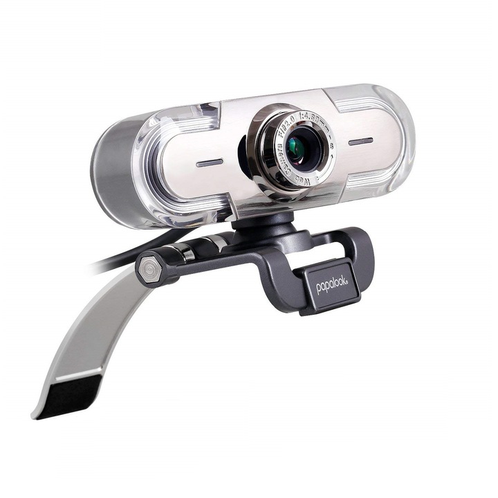 Camera web Papalook Ausdom PA452, HD1080P, Led Light, Microfon, Negru