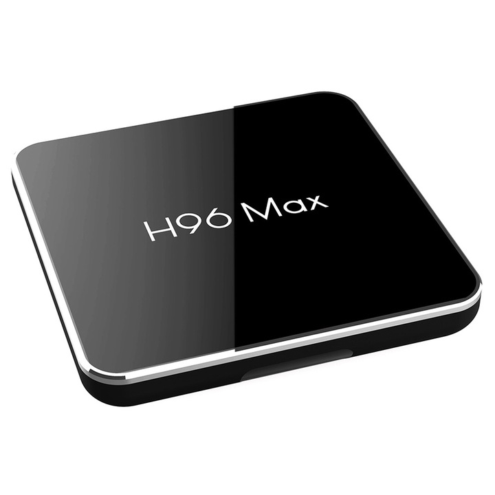 Мултимедиен плеър, Mini PC TV Box H96 MAX X2, 4K, Quad-Core, 4GB RAM, 32GB, WiFi dual band 2.4/5 GHz, Bluetooth, USB 3, HDMI, Android 8.1, С приложения за телевизия