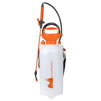 Pompa de Stropit Cilindrica din Plastic EvoTools, 5L Pompa de Stropit Cilindrica din Plastic EvoTools, 5L