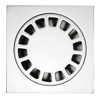 Sifon pardoseala sifoidal mm.100x100, din alama cromata iesire centrala Sifon pardoseala sifoidal mm.100x100, din alama cromata iesire centrala